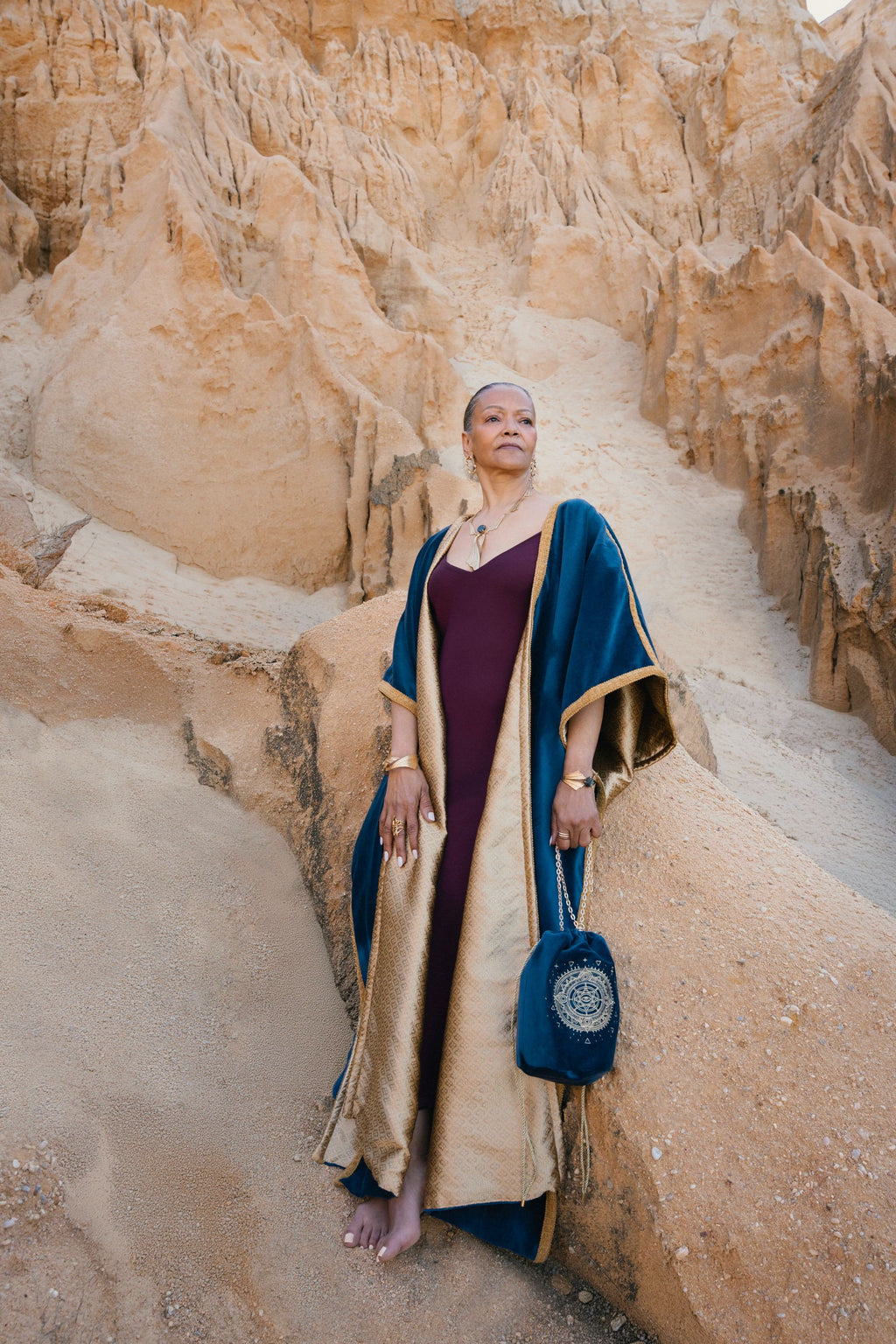Ankh Kaftan Midnight Blue