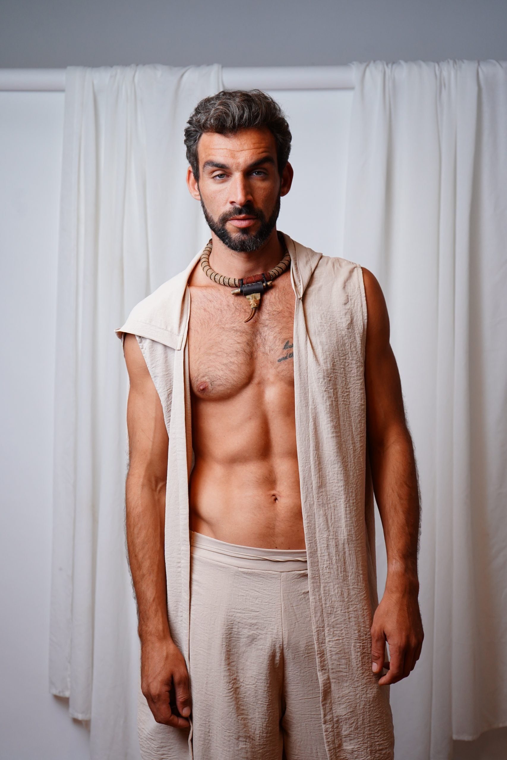 Kalinka - Kimono and Pants Beige