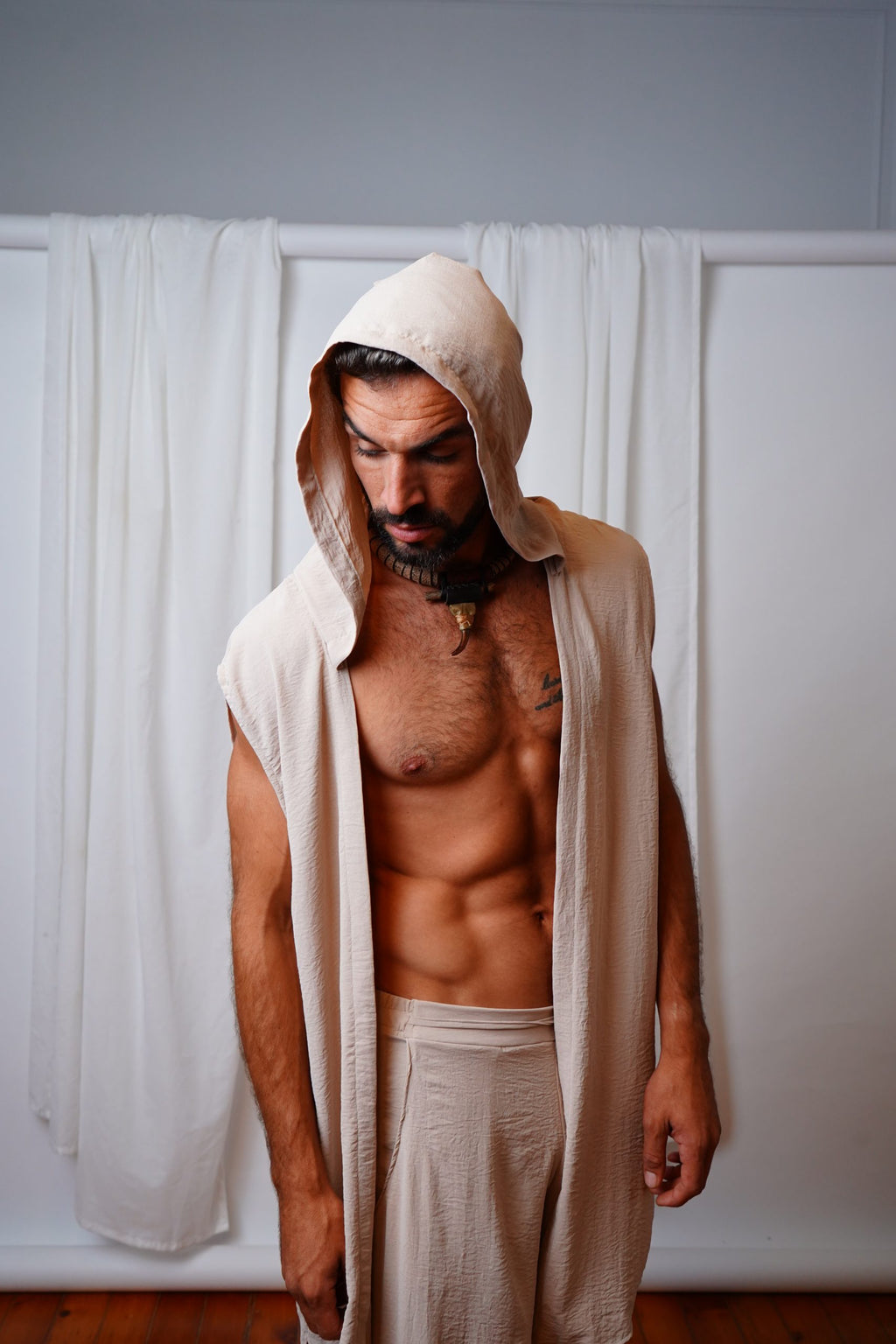 Kalinka - Kimono and Pants Beige