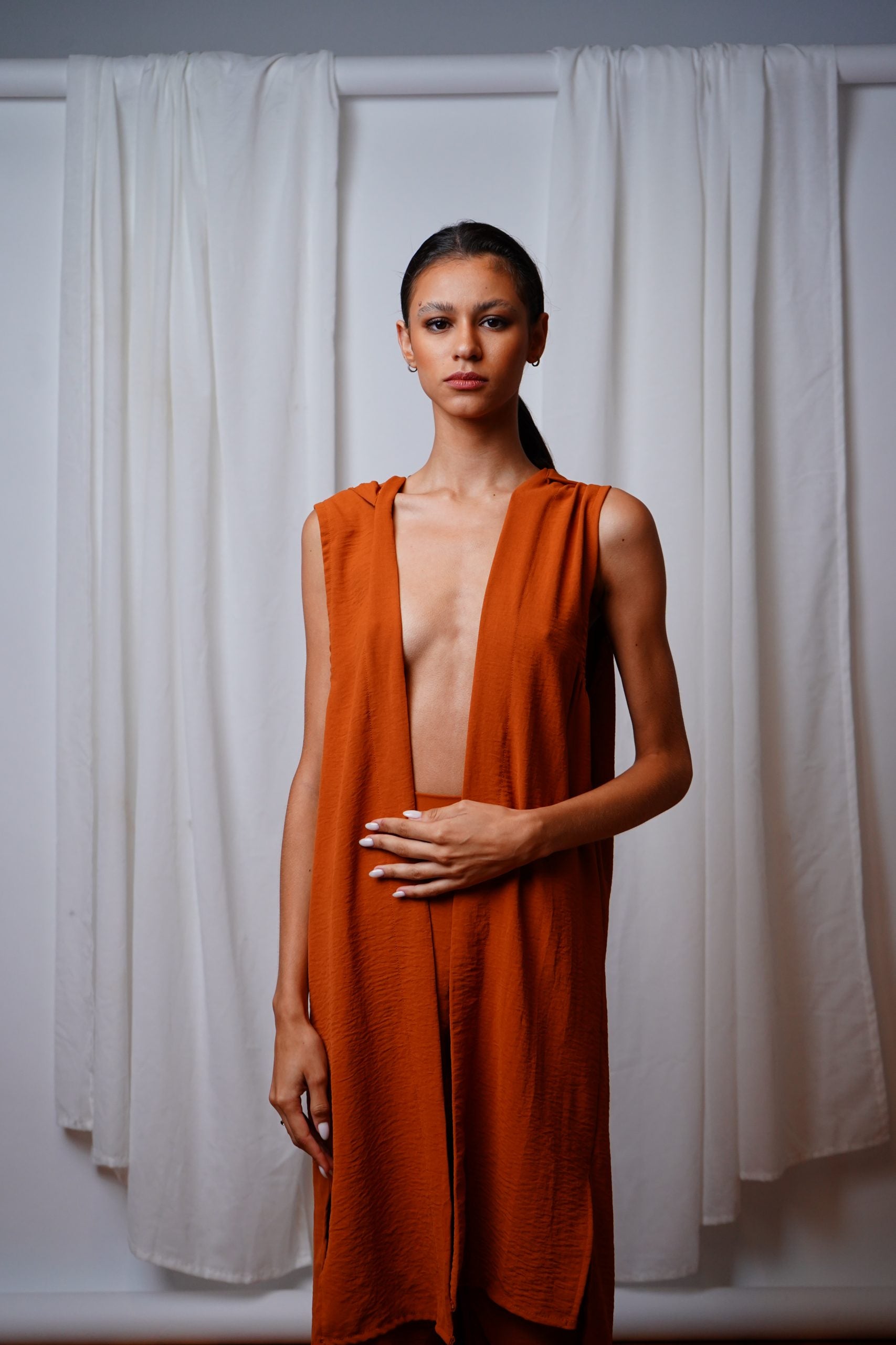 Kalinka - Kimono and Pants Terracotta