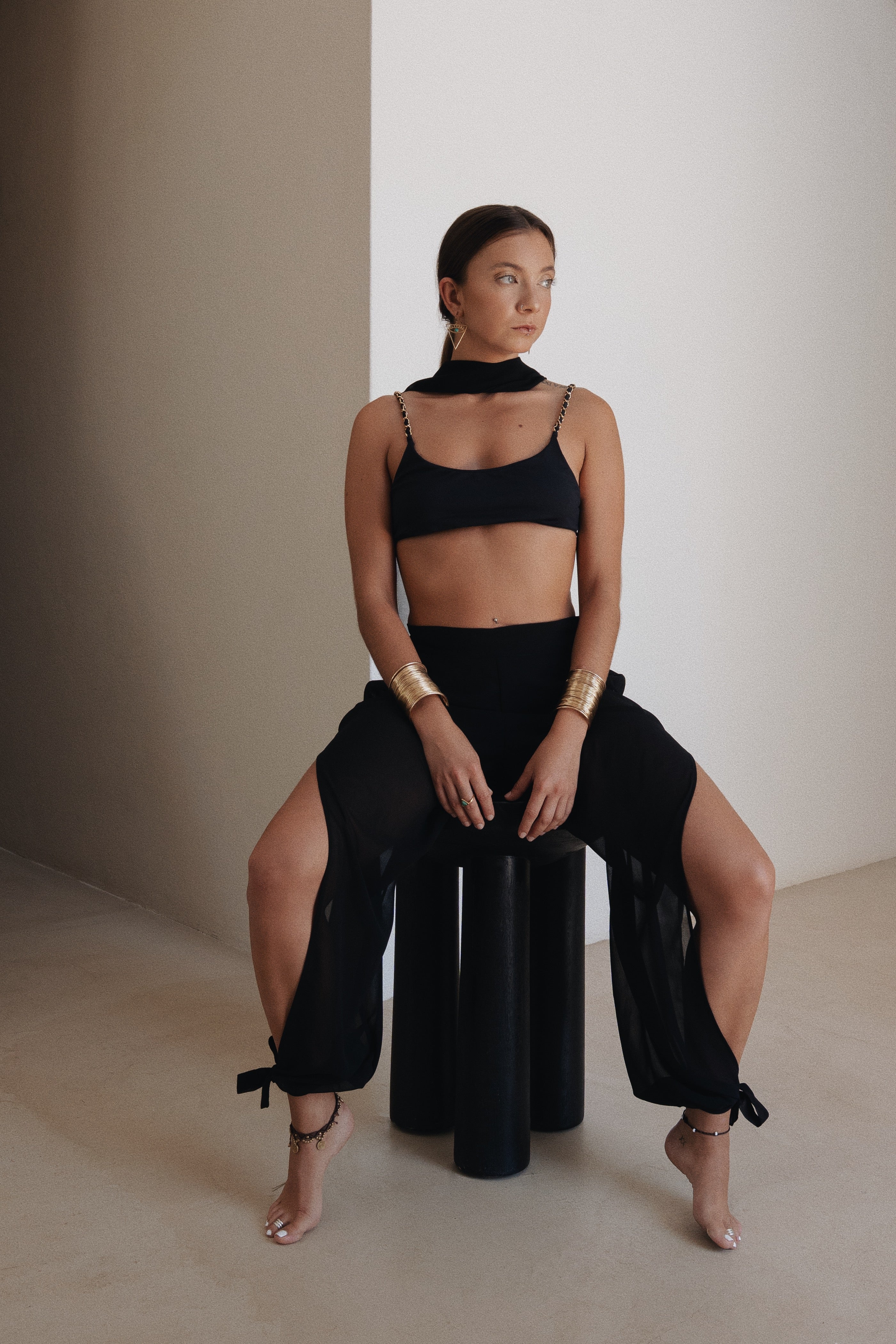 Essentials Flowy Pants - Black