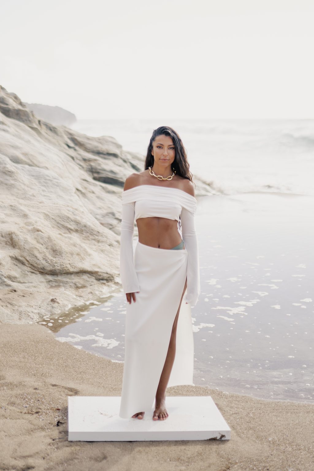 Breeze | Skirt and Bandeau Set with Sleeves