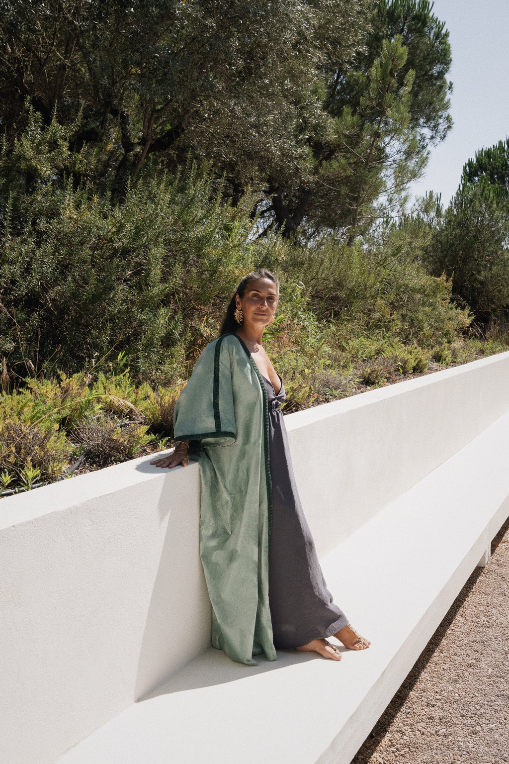 Kimono Alkimia  - Green Velvet