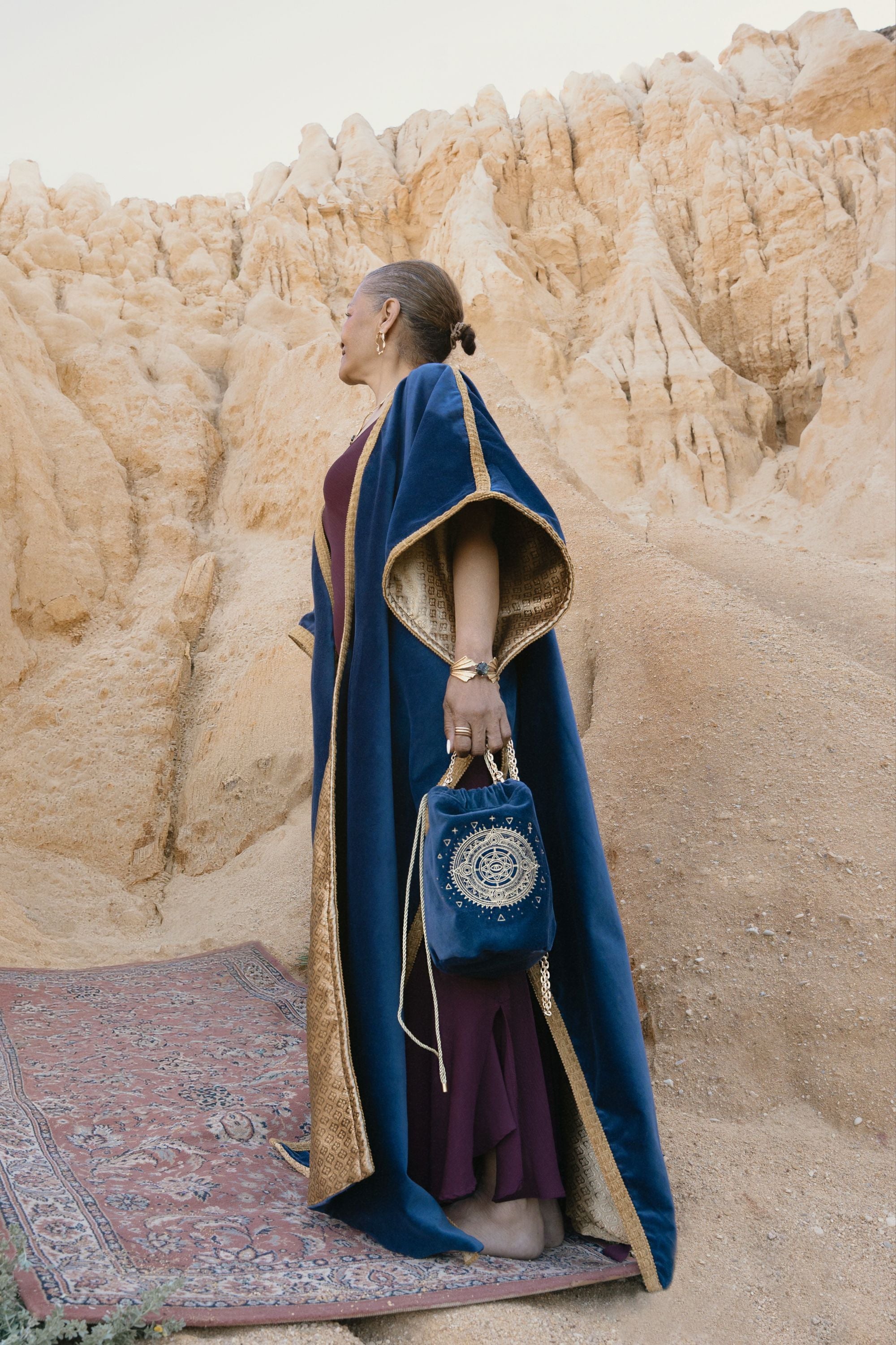 Ankh Kaftan Midnight Blue